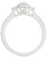 ფოტო #3 პროდუქტის Diamond Engagement Ring (1/2 ct. t.w.) in 14k White Gold