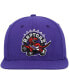 Men's Purple Toronto Raptors Hardwood Classics Team Ground 2.0 Snapback Hat