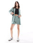 JDY relaxed blazer co-ord in teal