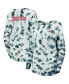 ფოტო #1 პროდუქტის Women's Navy New England Patriots Tie-Dye Long Sleeve T-shirt