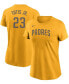 Фото #1 товара Women's Fernando Tats Jr. Gold-Tone San Diego Padres Name Number T-shirt