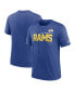 Фото #1 товара Men's Heather Royal Los Angeles Rams Team Tri-Blend T-shirt