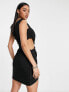 Фото #2 товара Jaded Rose one shoulder mini dress in black