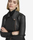 Фото #3 товара Women's Delphine Belted Leather Jacket