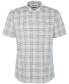 Men's Springside Short Sleeve Button-Front Check Pattern Shirt