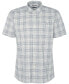 ფოტო #6 პროდუქტის Men's Springside Short Sleeve Button-Front Check Pattern Shirt