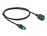 Фото #2 товара Delock 85980 - 1 m - Black - Cable - Digital, Extension Cable shielded 1 m