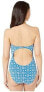 Фото #2 товара Michael Michael Kors 236344 Tie Front Bandeau One-Piece Swimsuit Size 12