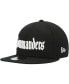 Фото #2 товара Men's Black Washington Commanders Gothic Script 9FIFTY Snapback Hat