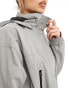 ASOS DESIGN multi pocket hiking jacket in grey