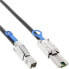 Фото #1 товара InLine external Mini SAS HD Cable SFF-8644 to SFF-8088 6Gb/s 0.5m