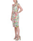 Фото #4 товара Платье Eliza J женское с цветочным принтом и V-образным вырезом