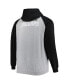 ფოტო #2 პროდუქტის Men's Heather Gray Jacksonville Jaguars Big and Tall Fleece Raglan Full-Zip Hoodie Jacket