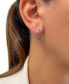 Ombré® Chocolate Diamond Ombré In & Out Small Hoop Earrings (2-1/4 ct. t.w.) in 14k White Gold, 0.75"