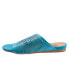 Фото #4 товара Softwalk Corsica II S2113-487 Womens Blue Wide Leather Slides Sandals Shoes 6
