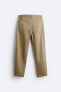 Diagonal-textured trousers