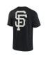 Фото #2 товара Men's and Women's Black San Francisco Giants Super Soft Short Sleeve T-shirt