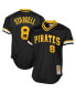 Фото #2 товара Men's Willie Stargell Black Pittsburgh Pirates Cooperstown Collection Big and Tall Mesh Batting Practice Jersey