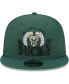Фото #3 товара Men's Hunter Green Milwaukee Bucks Bold Laurels 9FIFTY Snapback Hat
