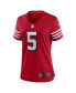 ფოტო #3 პროდუქტის Women's Trey Lance Scarlet San Francisco 49ers Alternate Game Jersey