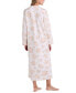 Women's Floral Long-Sleeve Zip-Front Robe