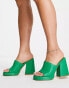 Z_Code_Z Nera heeled mule sandals in green