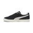 Фото #4 товара Puma Clyde Hairy Suede 39311502 Mens Black Suede Lifestyle Sneakers Shoes