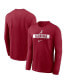 Фото #1 товара Men's Alabama Crimson Tide 2024 Sideline Legend Performance Long Sleeve T-Shirt