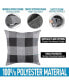 Фото #9 товара 2 Pack Buffalo Plaid Throw Pillow Outdoor & Indoor Covers 18x18 inches