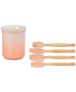 Фото #3 товара Набор кухонных инструментов Le Creuset 5 предметов с керамическим стаканом для инструментов