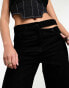 Фото #9 товара ASOS DESIGN mid rise straight jean with cut out waistband in washed black