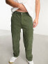 Фото #1 товара Cotton:On relaxed carpenter trousers in khaki corduroy