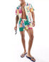 Another Influence beach shirt in postcard print Mehrfachaufdruck, L - Chest 40-42 - фото #3