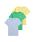 Toddler and Little Boys Cotton Jersey Crewneck T-shirt, Pack of 3
