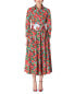 Фото #1 товара Carolina Herrera 3/4-Sleeve Collared Shirt Dress Women's