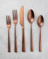 Фото #4 товара Marlise Copper Satin 20 Piece 18/10 Stainless Steel Flatware Set, Service for 4