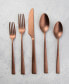 Marlise Copper Satin 20 Piece 18/10 Stainless Steel Flatware Set, Service for 4