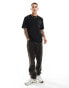 Фото #2 товара Jack & Jones oversized t-shirt with nylon pocket in black