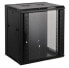 Фото #1 товара Intellinet Network Cabinet - Wall Mount (Standard) - 9U - Usable Depth 260mm/Width 510mm - Black - Flatpack - Max 60kg - 19" - Metal & Glass Door - Back Panel - Removeable Sides,Suitable also for use on desk or floor,19",Parts for wall install (eg screws/rawl plugs)