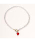 Kokoro Freshwater Pearl Heart Necklace 16" For Women