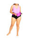 Plus Size Knit High Waist Swim Brief