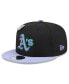 Фото #2 товара Men's Black/Purple Oakland Athletics Grape Big League Chew Flavor Pack 9FIFTY Snapback Hat