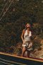 Фото #2 товара Платье из сатина с горловиной халтер ZARA