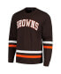 Фото #2 товара Men's Brown, Orange Cleveland Browns Nolan Long Sleeve T-shirt