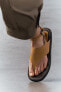 Фото #3 товара Кожаные сандалии ZARA
