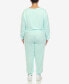 Фото #2 товара Пижама White Mark Plus Size Lounge Set, 2-х предметная