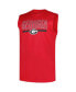 Фото #3 товара Men's Red Georgia Bulldogs Big Tall Tank Top