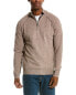 Фото #1 товара Naadam Wool & Cashmere-Blend 1/4-Zip Mock Sweater Men's Brown S