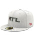 Фото #5 товара Men's White Atlanta Falcons Omaha ATL 59FIFTY Fitted Hat