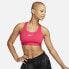 Фото #1 товара Nike Swoosh Medium Sports Bras Women Pink, Size: S